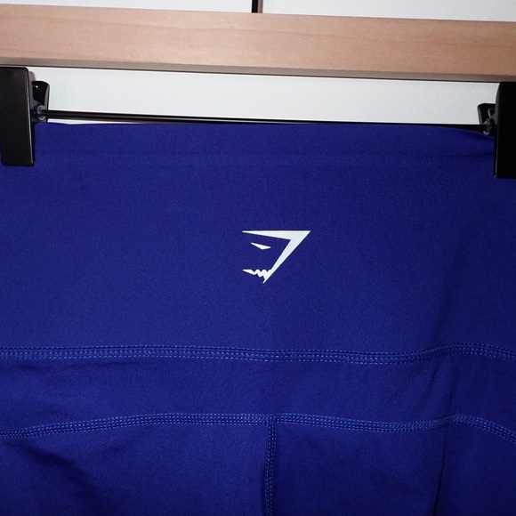 Gymshark Royal Blue Leggings Mesh Detail Cropped - Picture 7 of 14